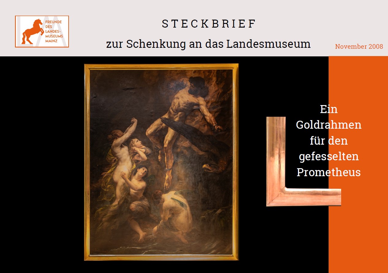 Schenkung an das Landesmuseum Mainz: Ein Goldrahmen für den gefesselten Prometheus
