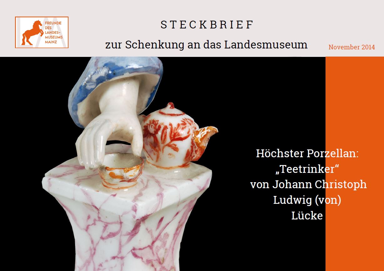 Foto Porzellan Teekanne mit Verlinkung zur PDF-Datei