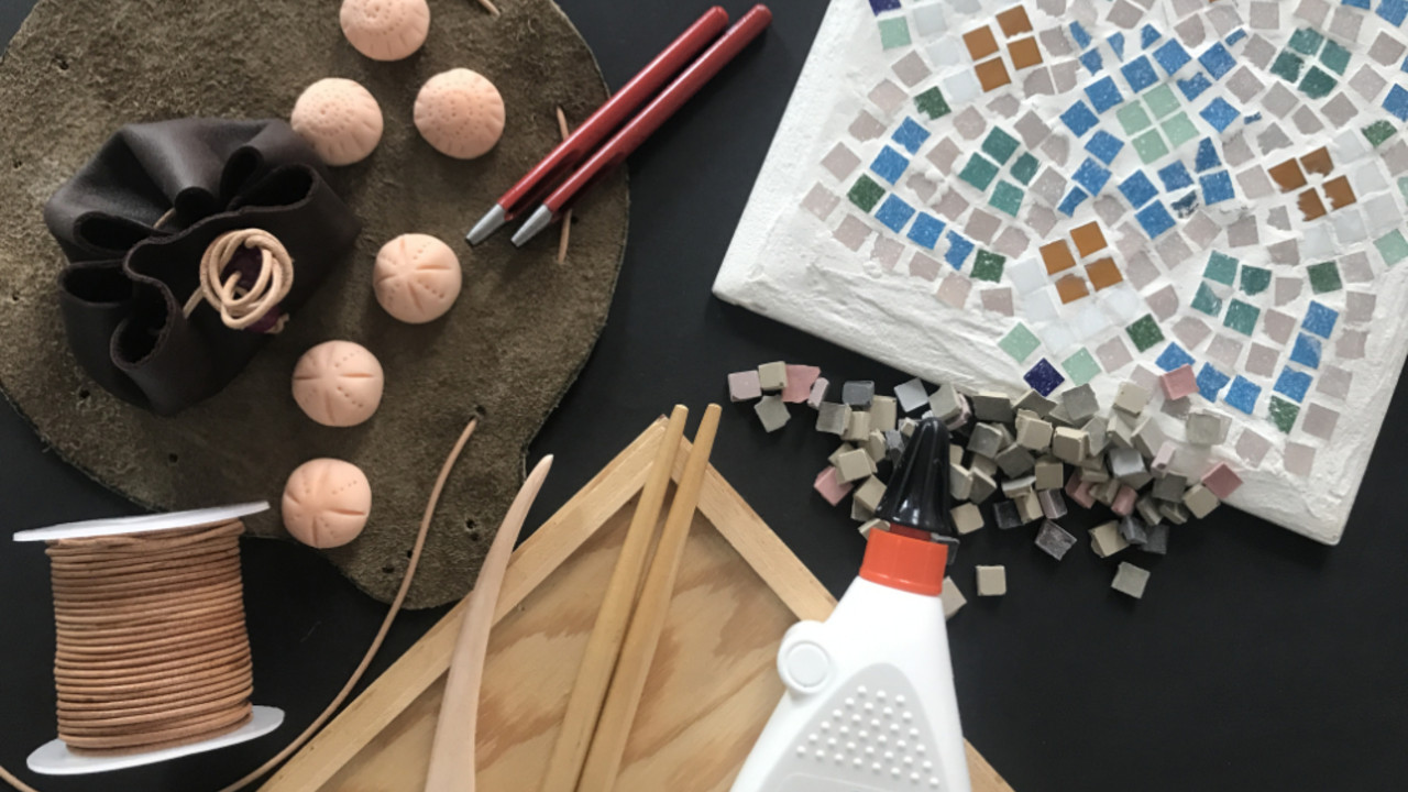 selbst gebasteltes Mosaik