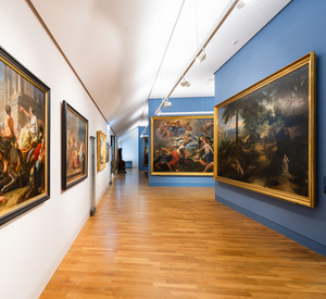 Blick auf Gemälde der Napoleonische Sammlung